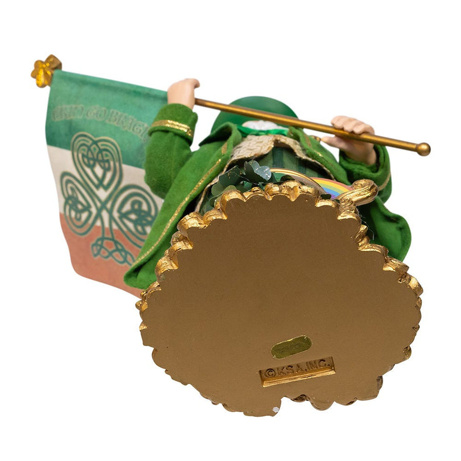 11" Fabriché™ Musical Irish Santa