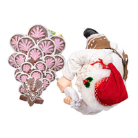 10.5“ Fabriché™ Santa Decorating Gingerbread Tree
