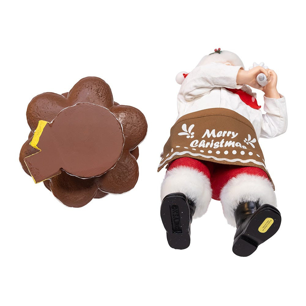 10.5“ Fabriché™ Santa Decorating Gingerbread Tree