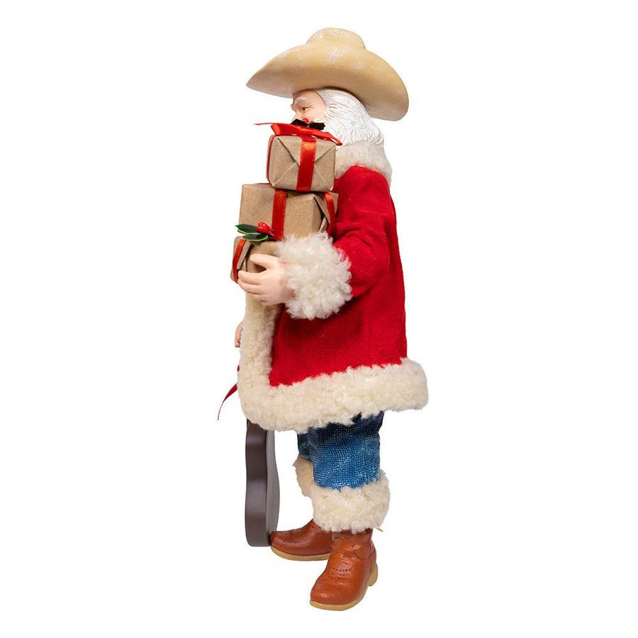 11“ Fabriché™ Western Santa With Guitar