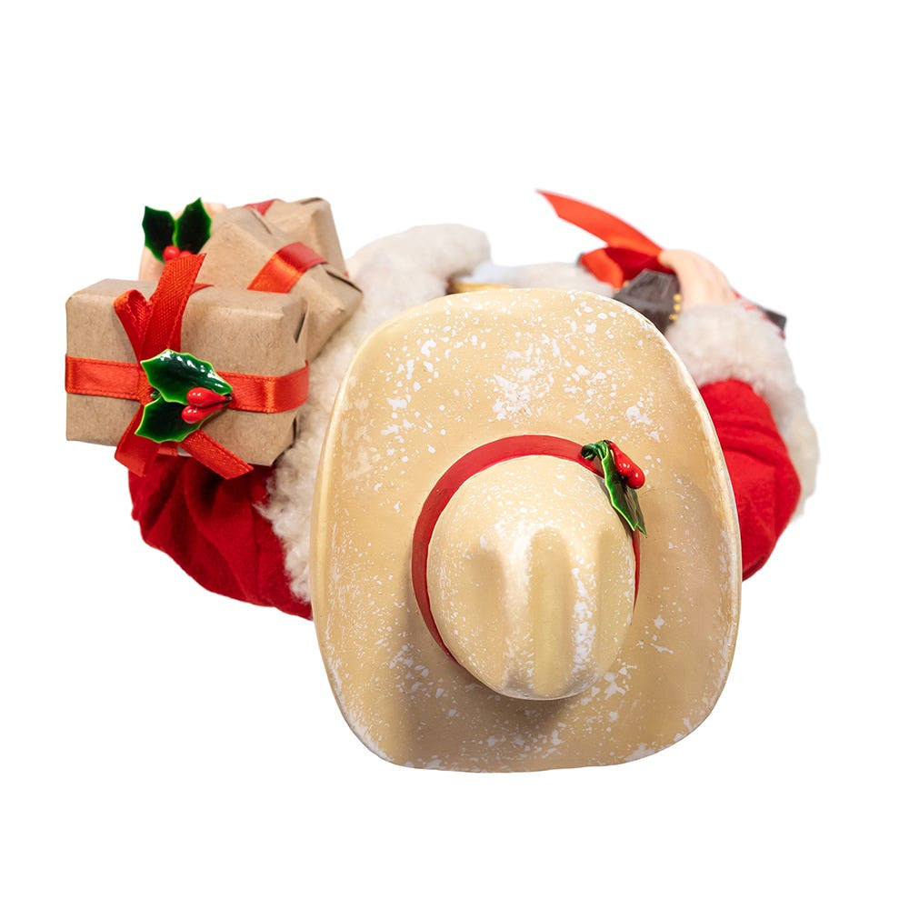 11“ Fabriché™ Western Santa With Guitar