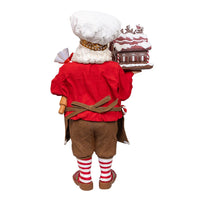 10.5“ Fabriché™ Chef Santa Decorating Gingerbread House