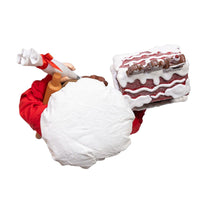 10.5“ Fabriché™ Chef Santa Decorating Gingerbread House