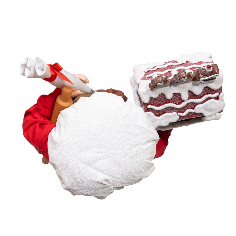 10.5“ Fabriché™ Chef Santa Decorating Gingerbread House