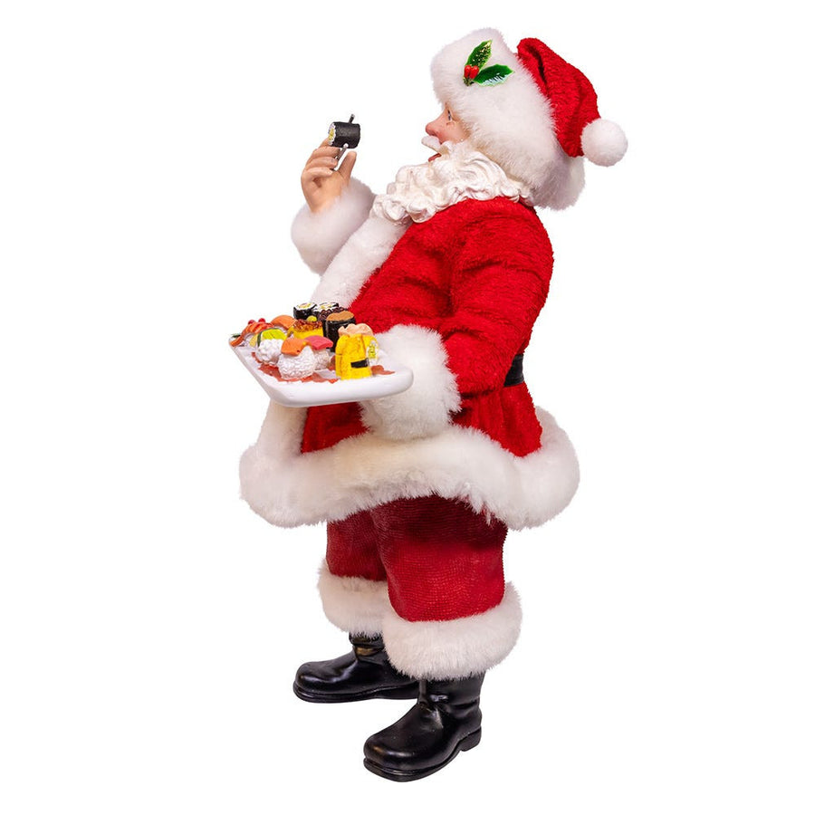 10.5“ Fabriché™ Santa With Sushi Platter