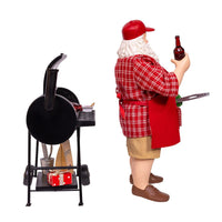10.75“ Fabriché™ Santa With Barbecue Grill