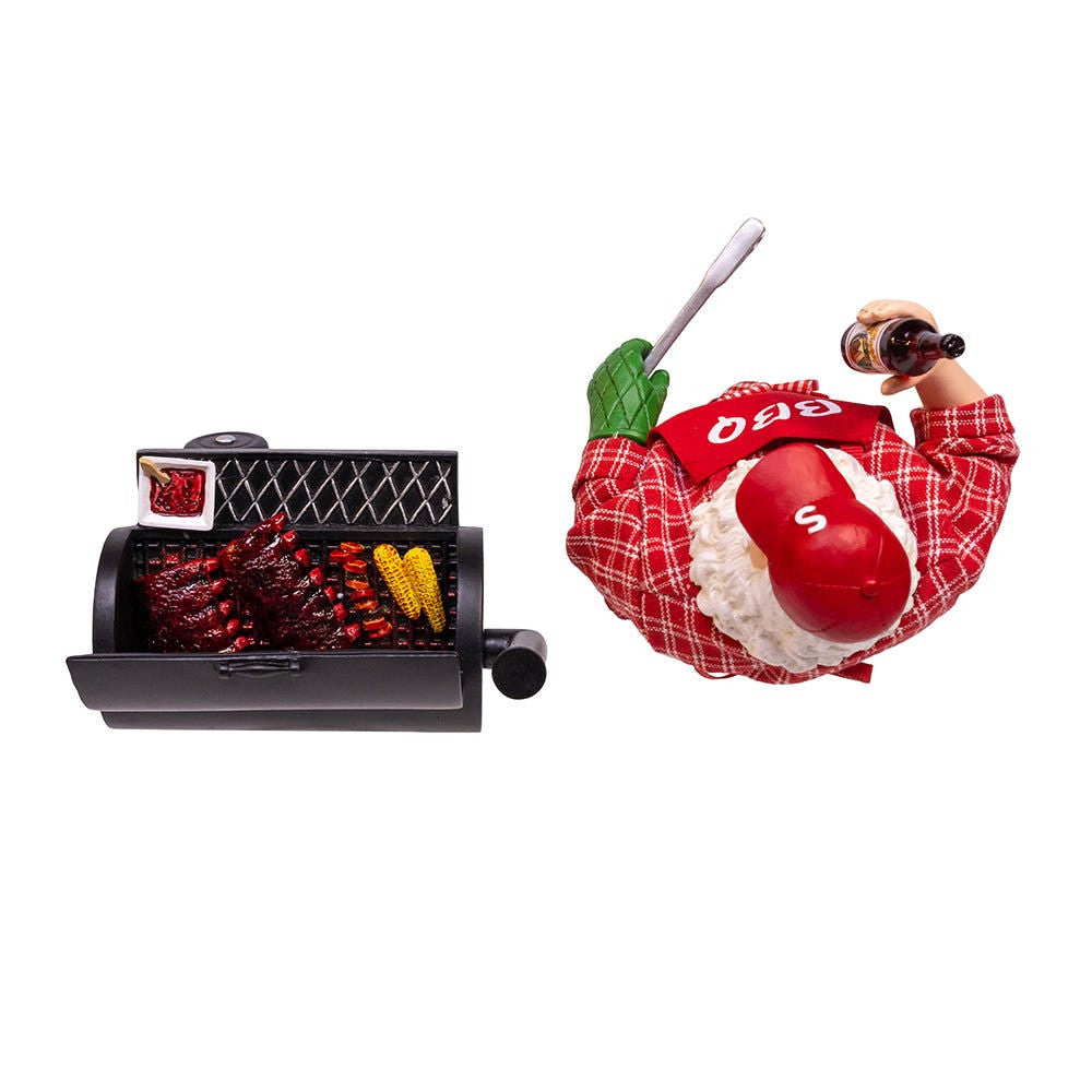 10.75“ Fabriché™ Santa With Barbecue Grill