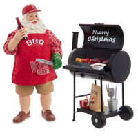 10.75“ Fabriché™ Santa With Barbecue Grill