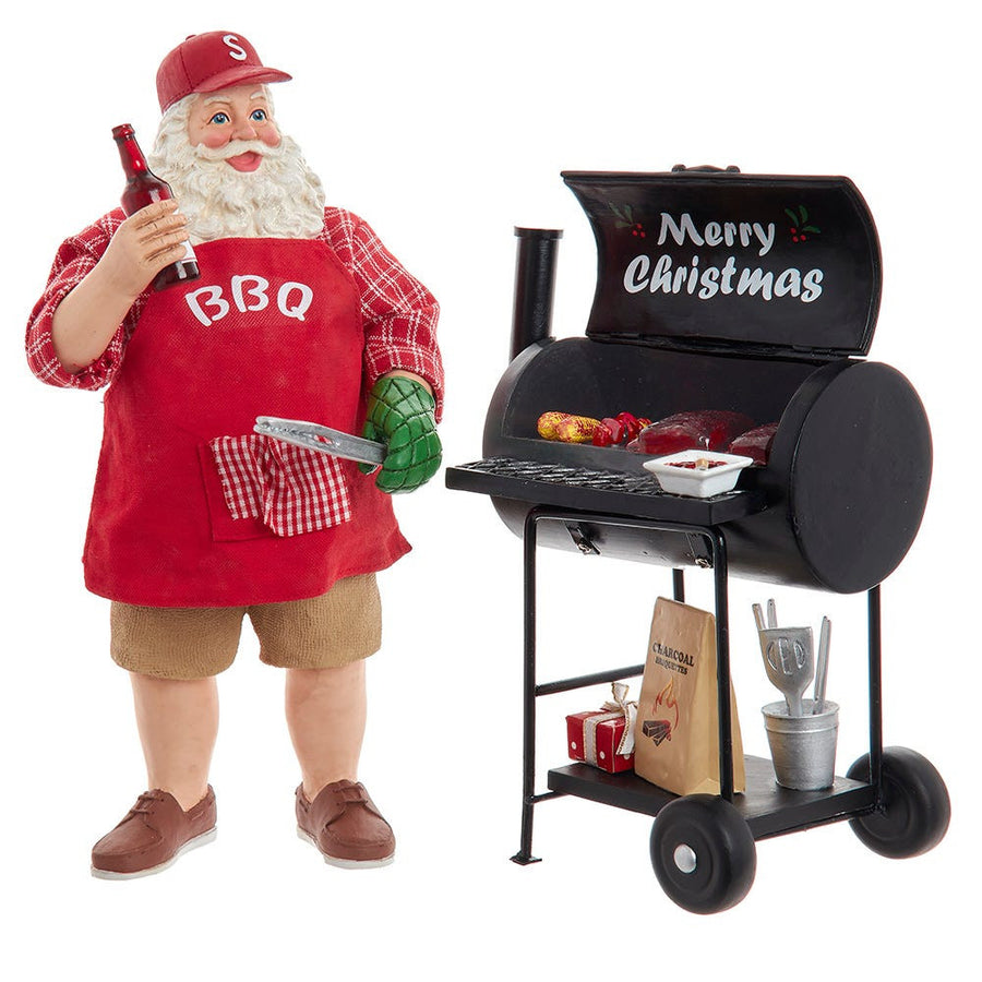 10.75“ Fabriché™ Santa With Barbecue Grill