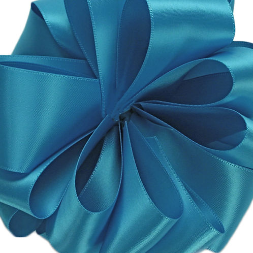 RIBBON 7/8" X 100YARDS DOUBLE FACE SATIN TURQUOISE