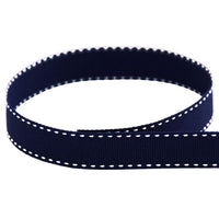 SADDLE STITCH GROSGRAIN 3/8'' NAVY 50 YARDS