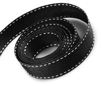 SADDLE STITCH GROSGRAIN 3/8'' BLACK 50 YARDS