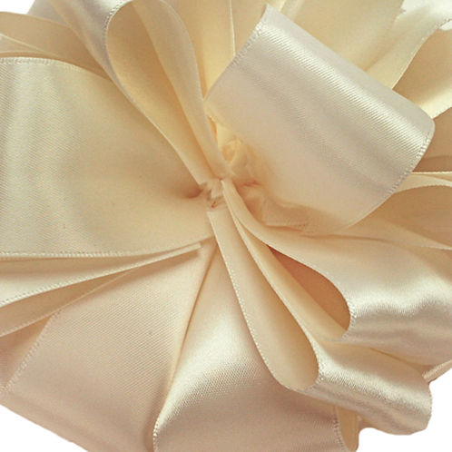 RIBBON 5/8" X 50YARDS DOUBLE FACE SATIN CHARDONNAY