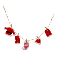 Cloth Santa Suit Novelty Garland