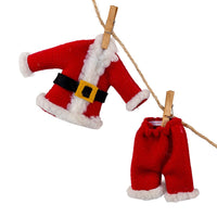 Cloth Santa Suit Novelty Garland