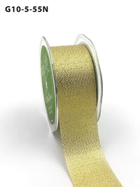 1.5 Inch Metallic Gold Ribbon with Cut Edge – G10-5-55N – WOVEN