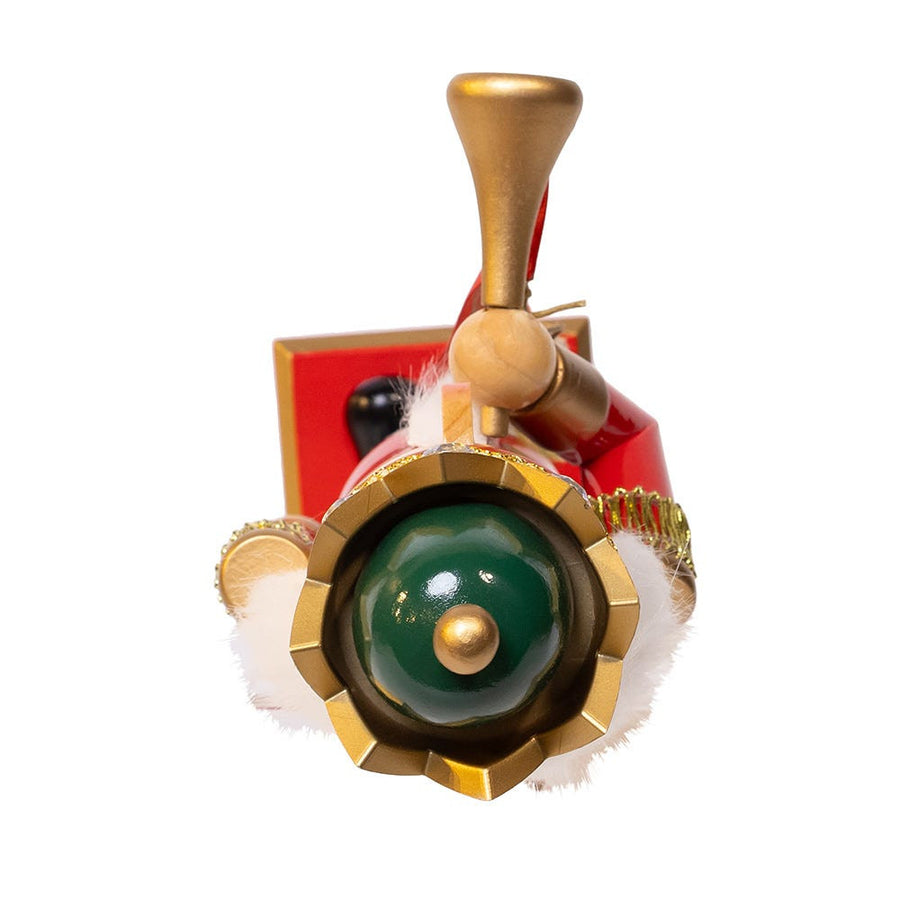 15“ Red & Green With Horn Nutcracker