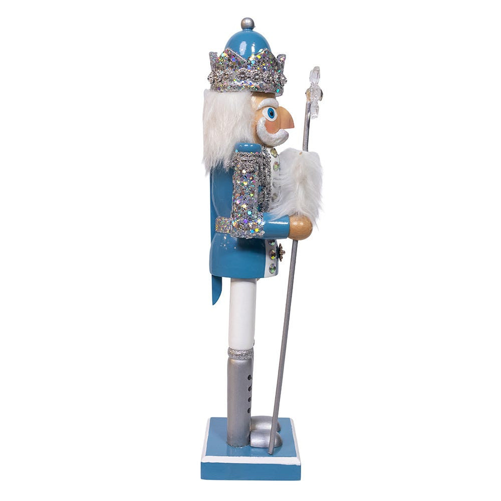 15“ Blue & Platinum Nutcracker