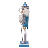 15“ Blue & Platinum Nutcracker