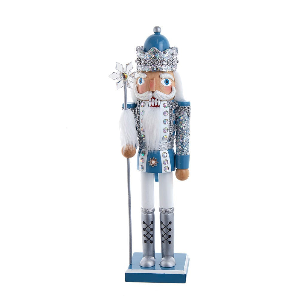 15“ Blue & Platinum Nutcracker