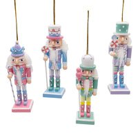 5“ Candy Colored Nutcracker Ornaments