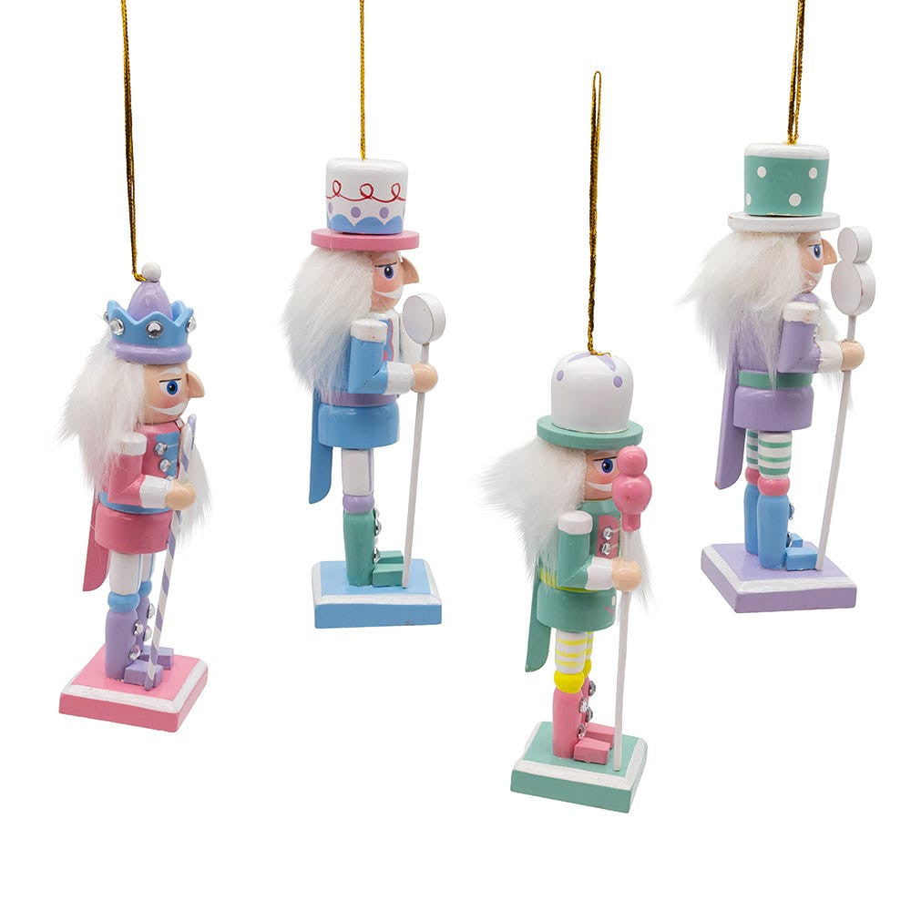 5“ Candy Colored Nutcracker Ornaments