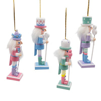 5“ Candy Colored Nutcracker Ornaments