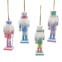 5“ Candy Colored Nutcracker Ornaments