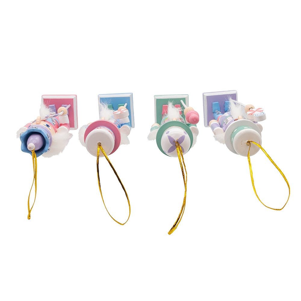 5“ Candy Colored Nutcracker Ornaments