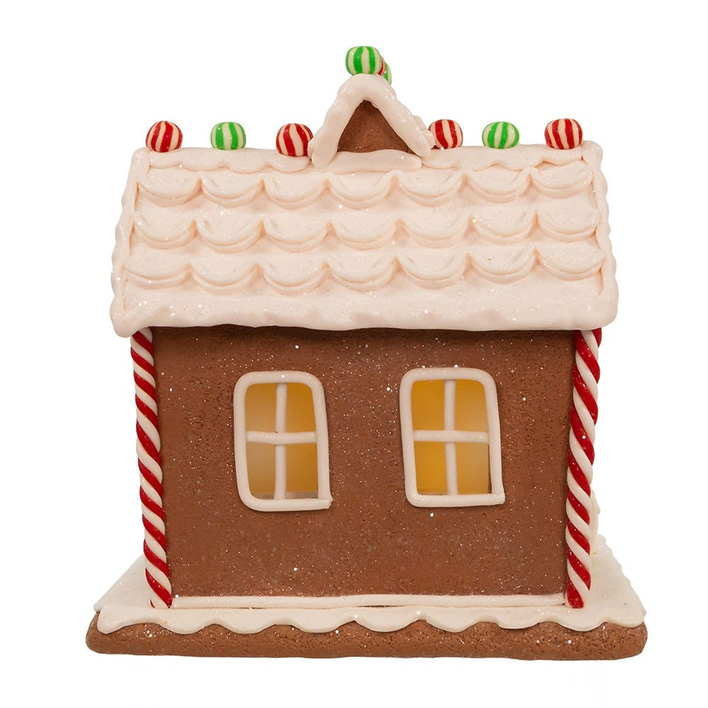 9" Battery Operated Light Up Two Floor Gingerbread House