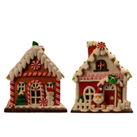 5.5“ LED Gingerbread House Table Piece