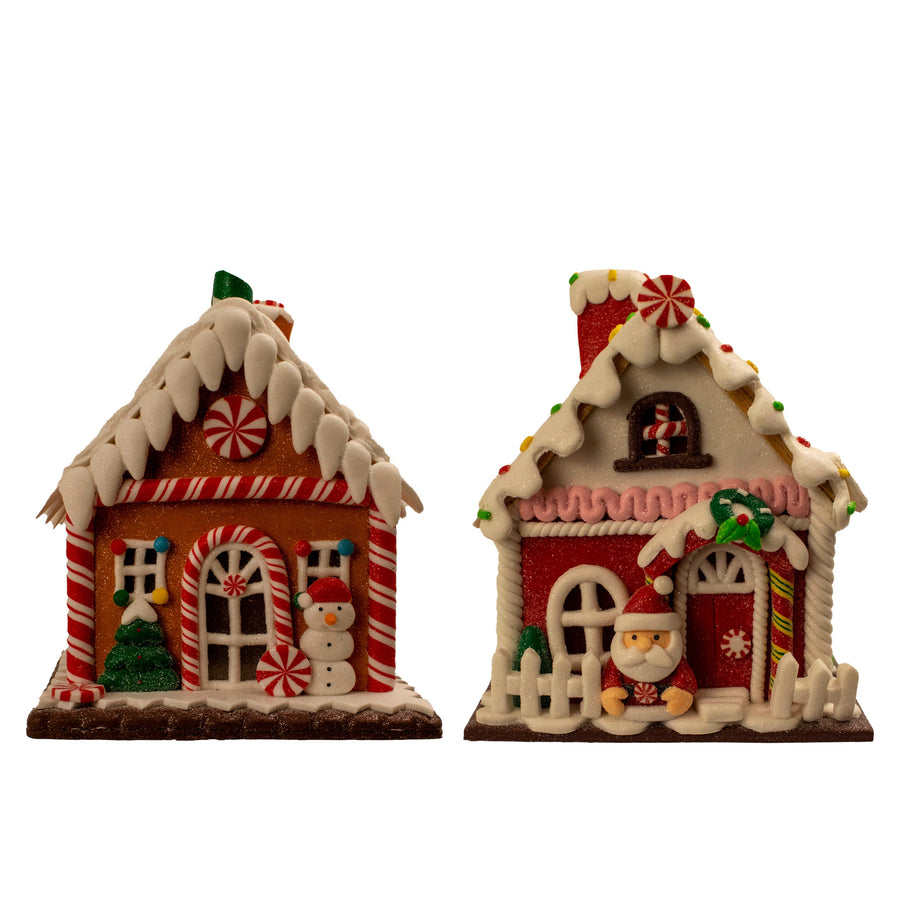 5.5“ LED Gingerbread House Table Piece