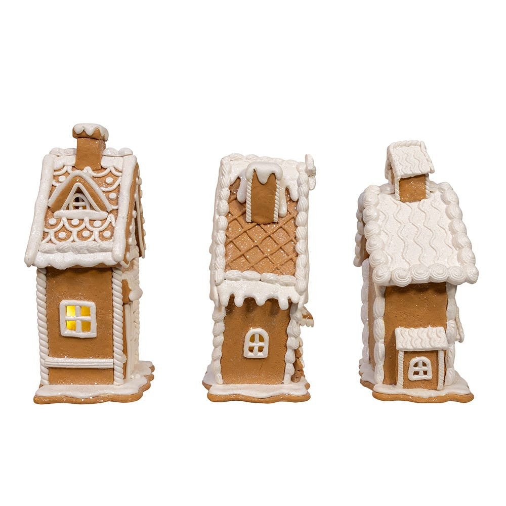 7.5“ Battery Operated Gingerbread Houses
