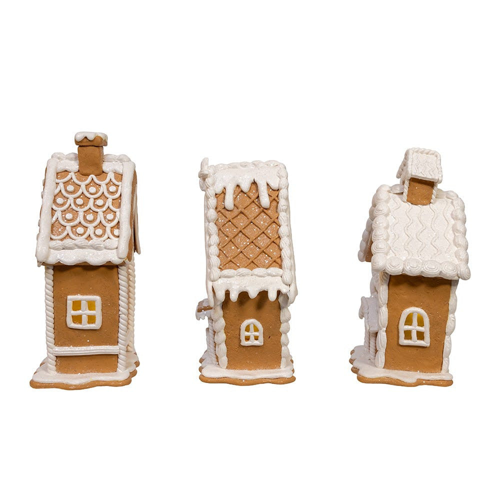 7.5“ Battery Operated Gingerbread Houses