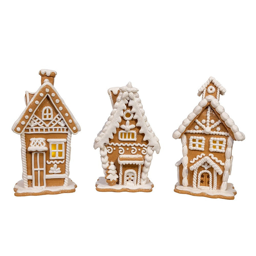 7.5“ Battery Operated Gingerbread Houses