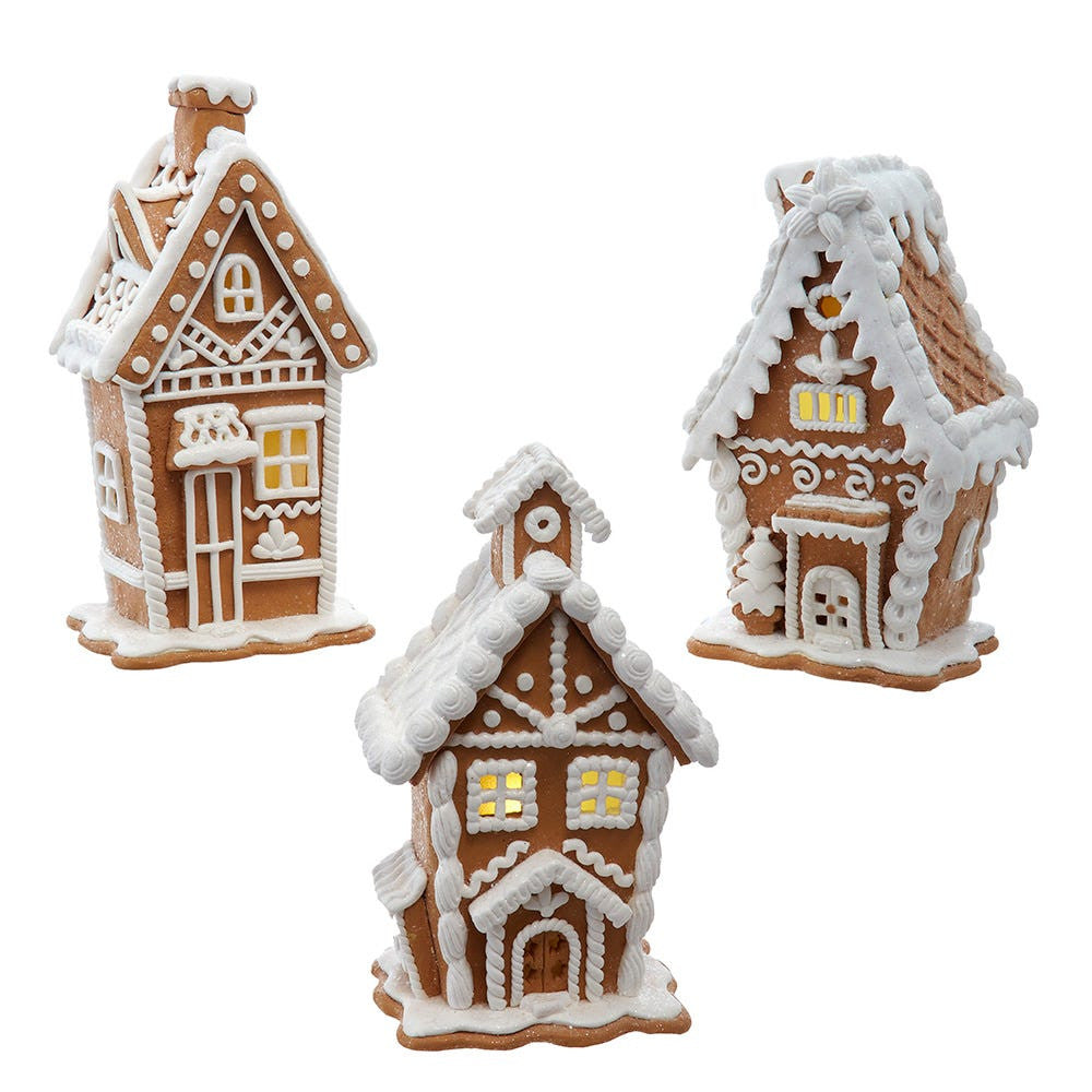 7.5“ Battery Operated Gingerbread Houses