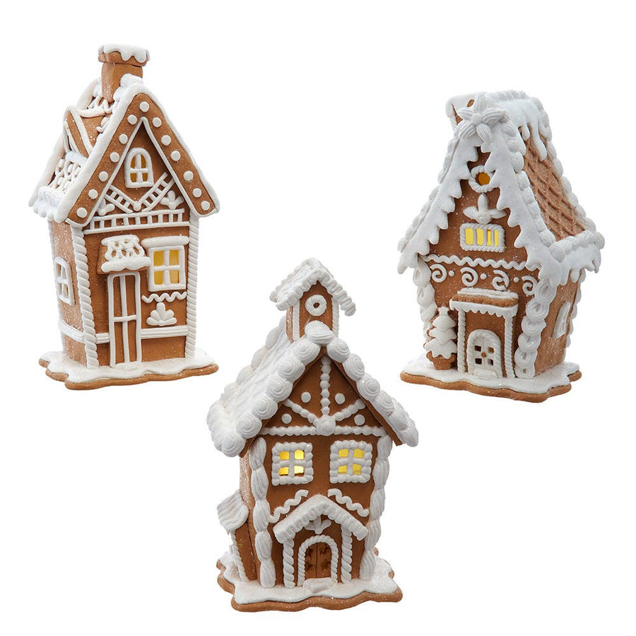 7.5“ Battery Operated Gingerbread Houses