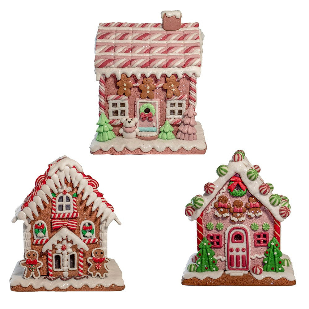 7" Battery Operated LED Lighted Gingerbread House