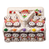 9.5“ Battery Operated LED Gingerbread Cookie House
