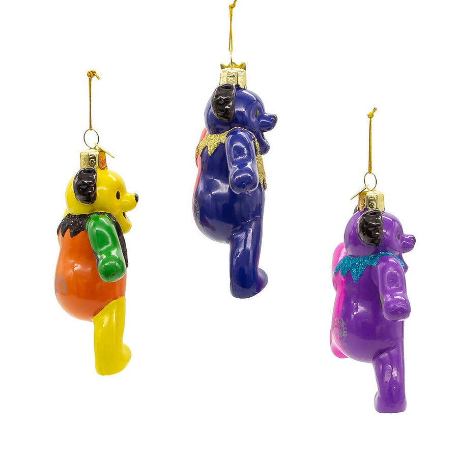 Noble Gems™ Glass Grateful Dead™ Bear Ornaments