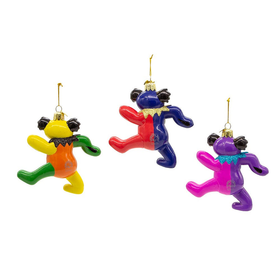 Noble Gems™ Glass Grateful Dead™ Bear Ornaments