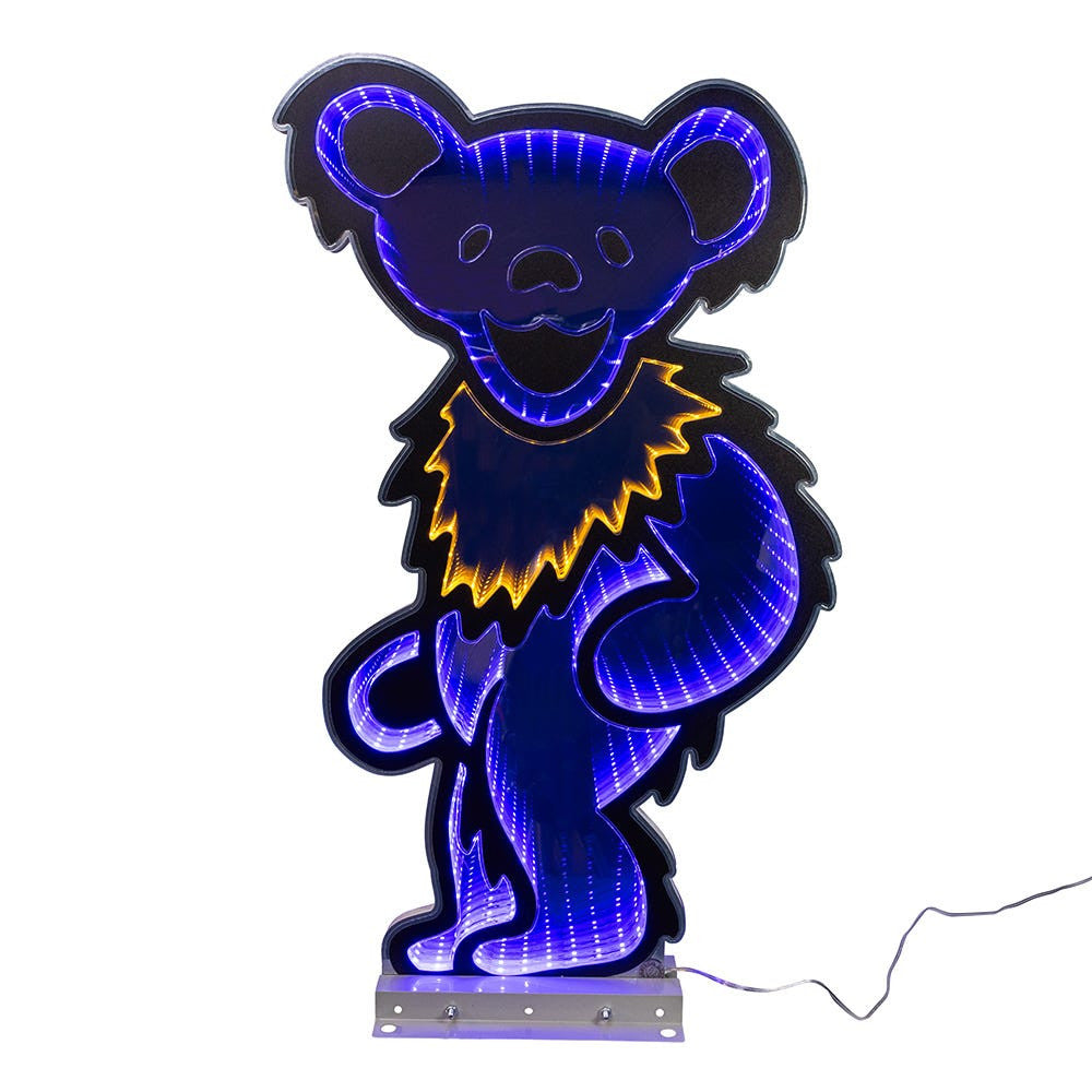 26" Grateful Dead™ Dancing Blue Bear Outdoor Infinity Light