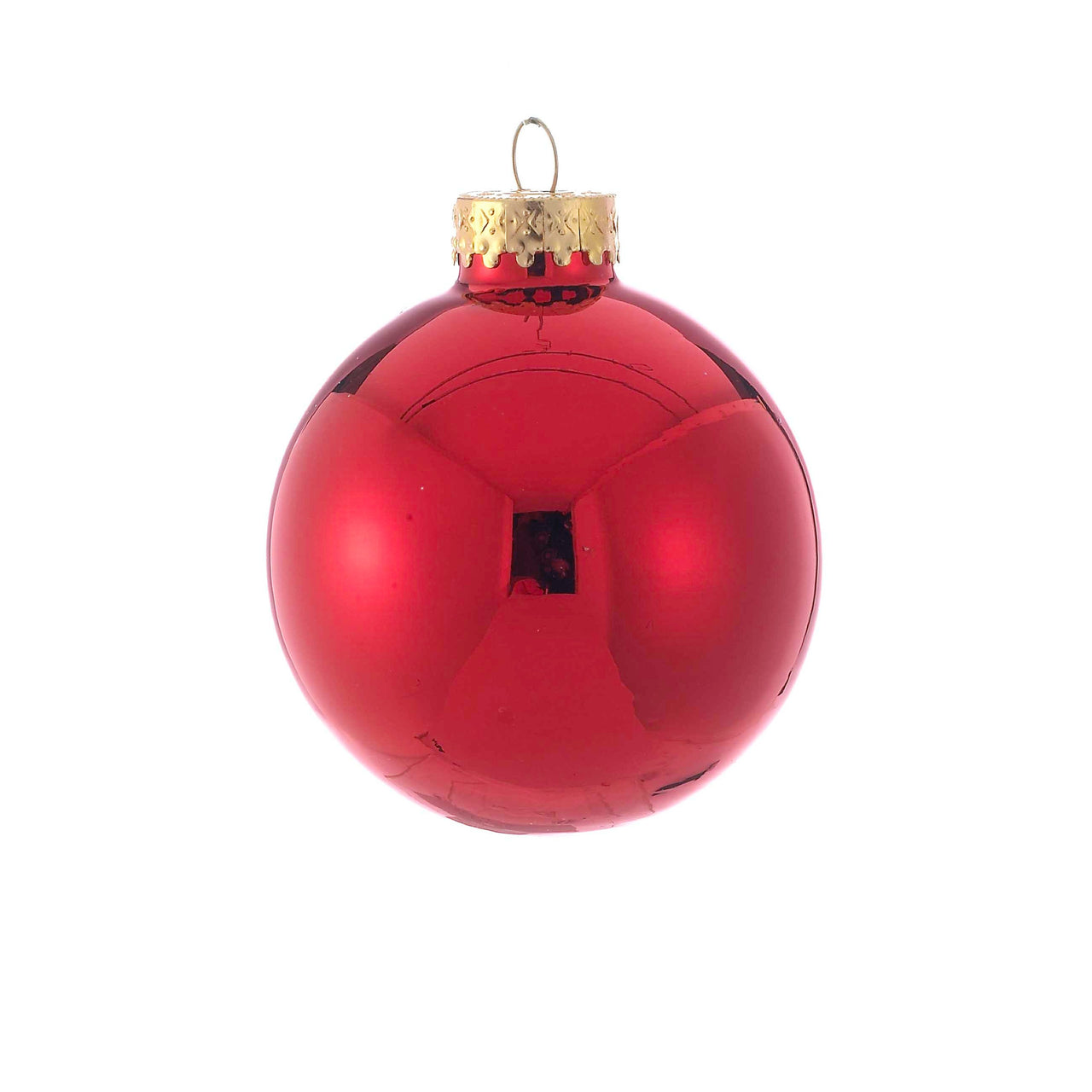 65MM Glass Shiny Red Ball Ornaments