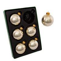 65MM Glass Shiny Gold Ball Ornaments
