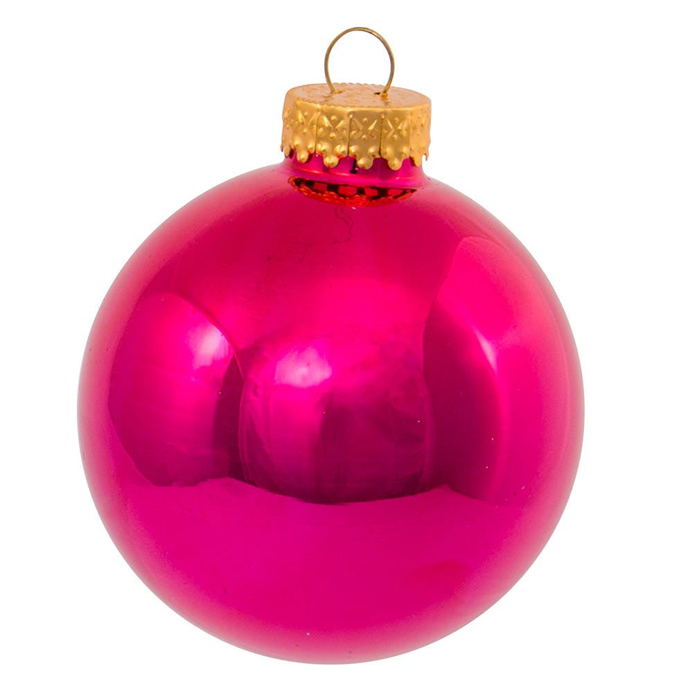 65MM Glass Shiny Multicolored Ball Ornaments
