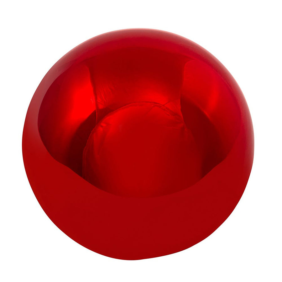 80MM Glass Shiny Red Ball Ornaments
