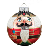80MM Glass Nutcracker Design Ball Ornaments