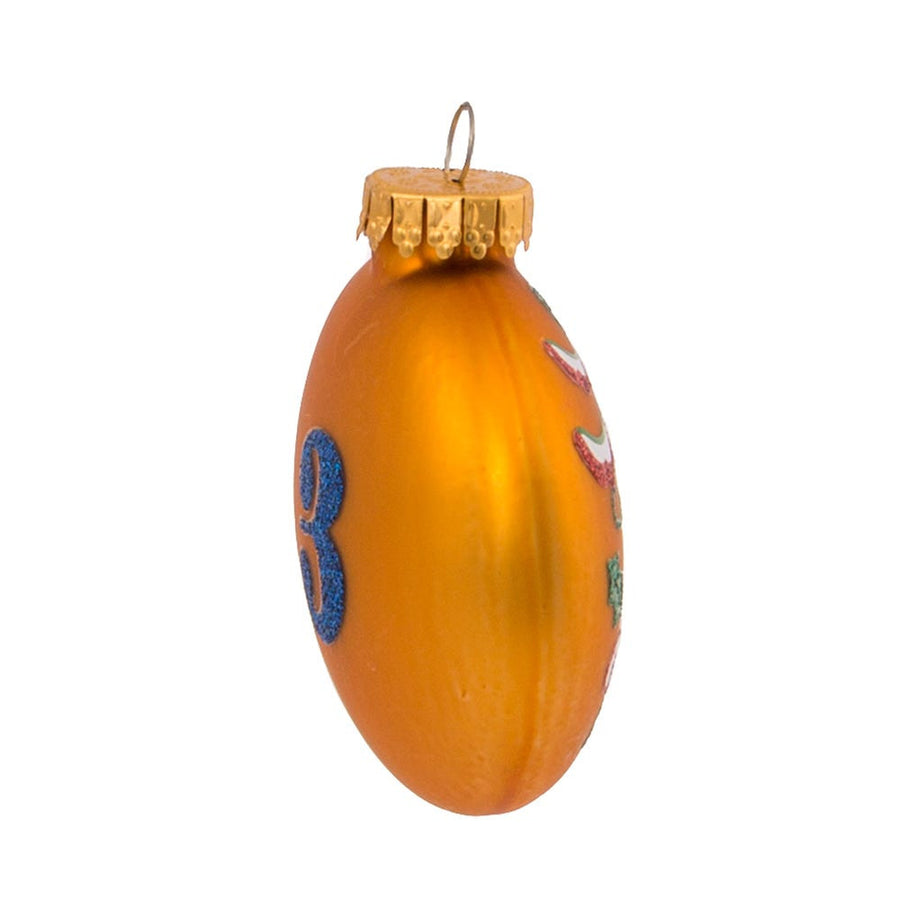 65MM Glass 12 Days Of Christmas Glass Ball Ornaments