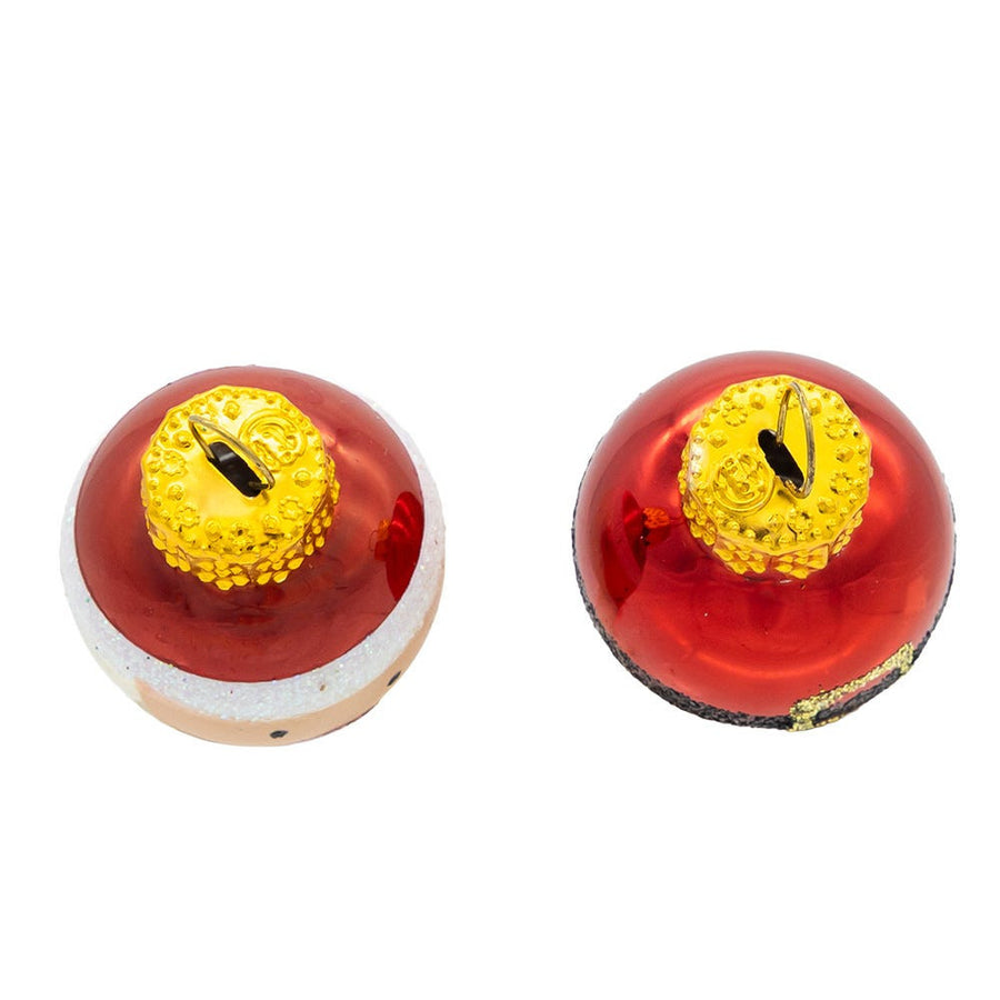 25MM Miniature Santa and Buckle Glass Ball Ornaments