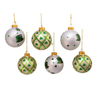 80MM Glass Irish Design Ball Ornaments